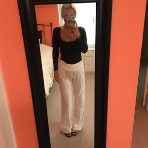 Xhilaration white lounge pants (S)